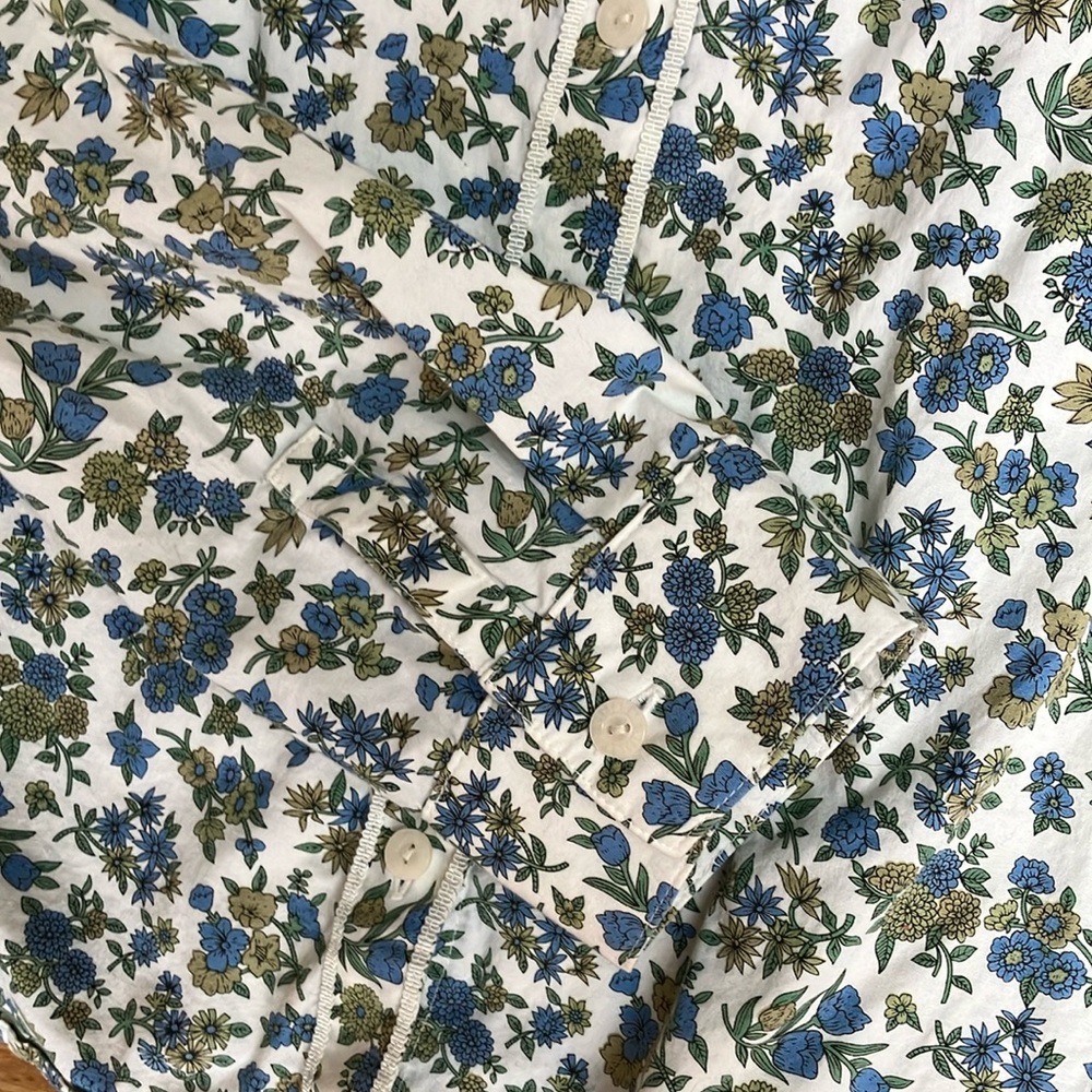 Liz Claiborne Floral Stretch Blouse sz 16 - Picture 4 of 5